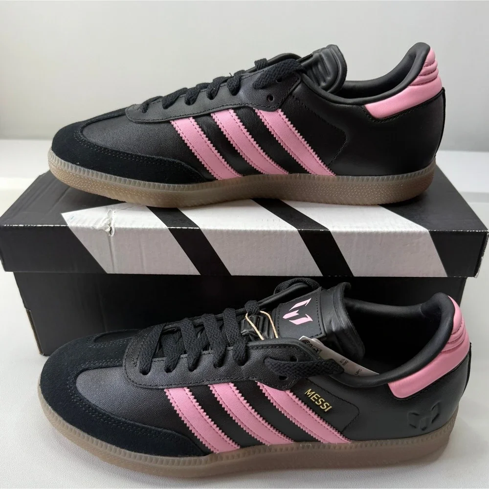 Adidas Samba Messi Inter Miami Black Pink Shoes JP7845 Mens 9 Womens 10 NEW